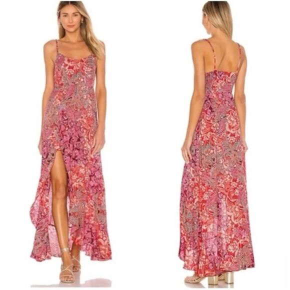 Free People Dresses & Skirts - Free People Intimately Red Forever Yours Smocked Slip Dress Sz.XS